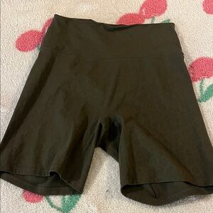 Women's Olive Green leopard print Shorts